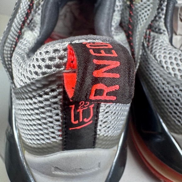 Nike LeBron 12 Low Grey Orange Men's Basketball Shoes Size 10.5 - Picture 6 of 16